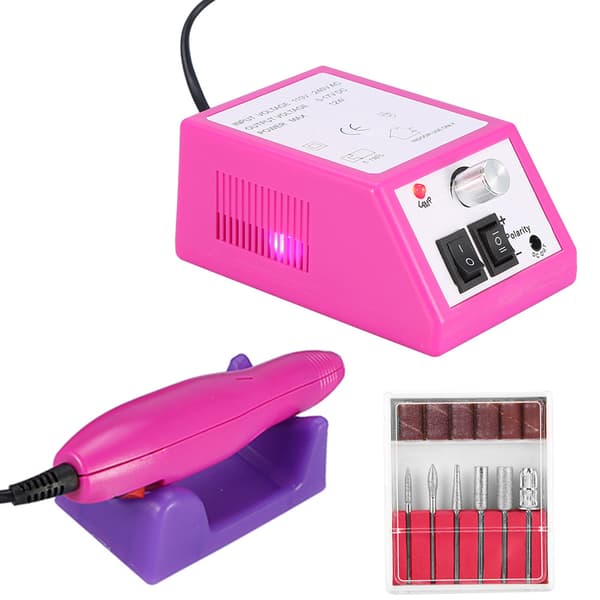 Professionel Elektrisk Neglemaskine Fil Manicure Pedicure Slibebor Sæt EU 02#