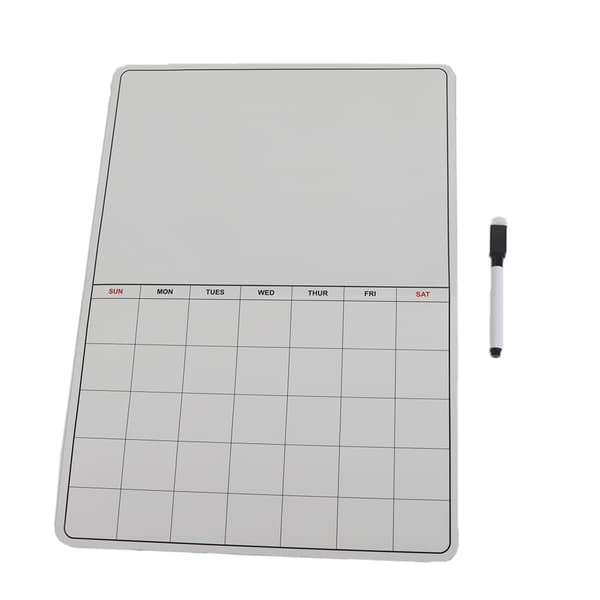 Magnetisk Whiteboard Kalender Køleskab Planner Memo Board Månedlig Tidsplan med Magneter