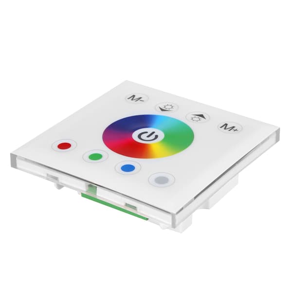 Vægmonteret Farverig RGBW LED Touch Skærm Controller Lysdæmper til Stribelys