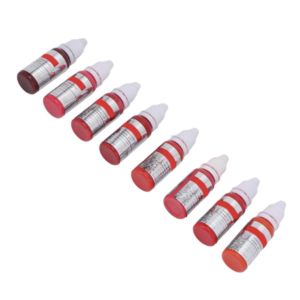 8 stk. Makeup Tattoo Blæk Semi Permanent Læbe Microblading Pigment Farve til Øvelseshud 120ml