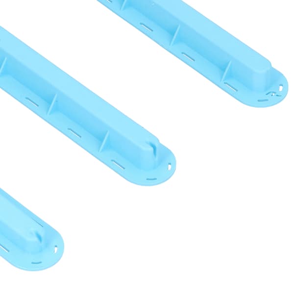 Surfbräda Fenbox Plugg Kit - 3-pack Plast Roderkanalbas med Skruvar, Blå