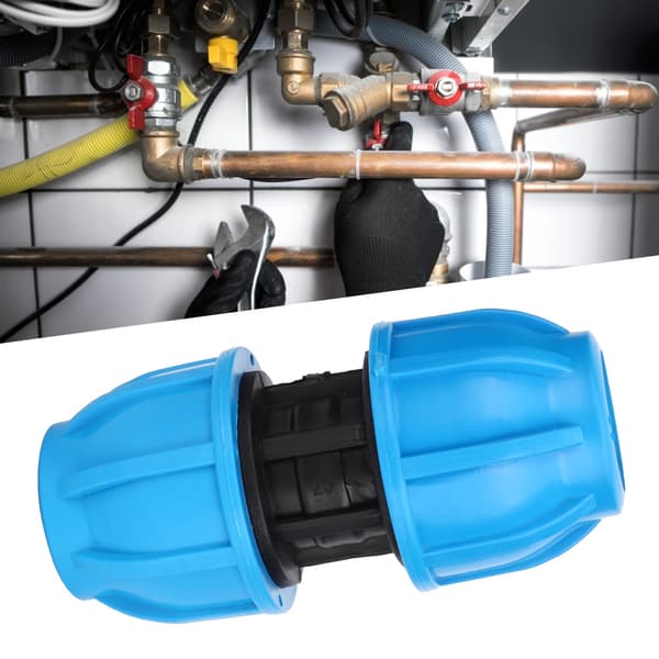 4 st PE-plast 25 mm rak vattenrörskoppling
