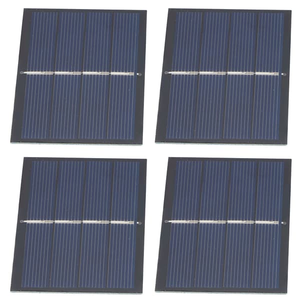 4-pack 0,65W 2V DIY solpanelsmodulsystem för laddning av solcellslampor 60x80mm