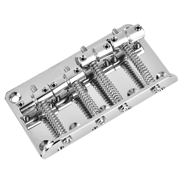 Professionell 4-strängad elbasgitarrställ i metall, silver