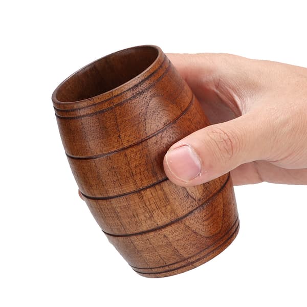 Naturlig Klassisk Trä Vattenkopp Öl Kaffe Mjölk Tekopp Hushåll