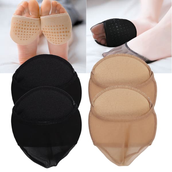 Framfotsstrumpor Förhindrar Halkning Andningsbar Elastisk Tåvaddering för Kvinnor Dans Löpning 10 Par