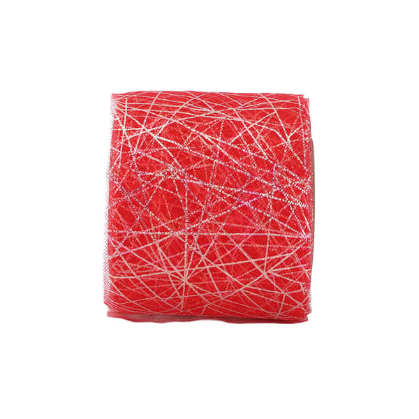 Tyllirulla Symphony Spider Messy Web Tyllirulla DIY Rusetti Päähine Materiaalinauha Punainen