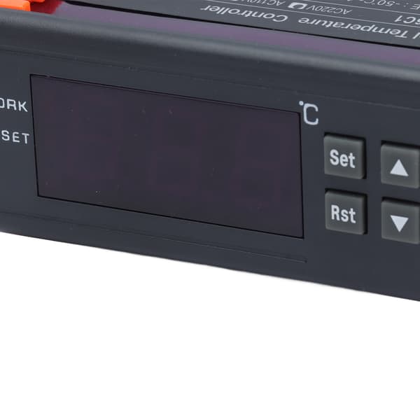 Termostat Digital Temp Controller AC220V 5A med LCD-display og probe