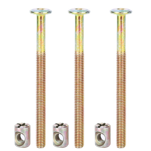 Stål M6 Unbrakoskruer 40mm Møbelforbindelsesbolte