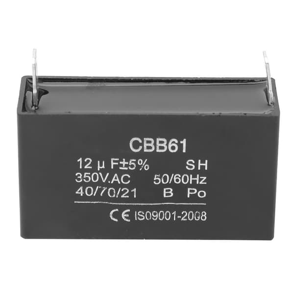CBB61 12uF 350VAC Motorkondensator til Aircondition og Benzingeneratorstarter