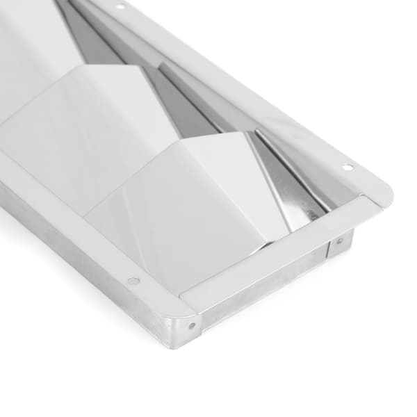 5 slidser båd lamelventil rektangel rustfrit stål holdbar ventilationsrist hardware montering