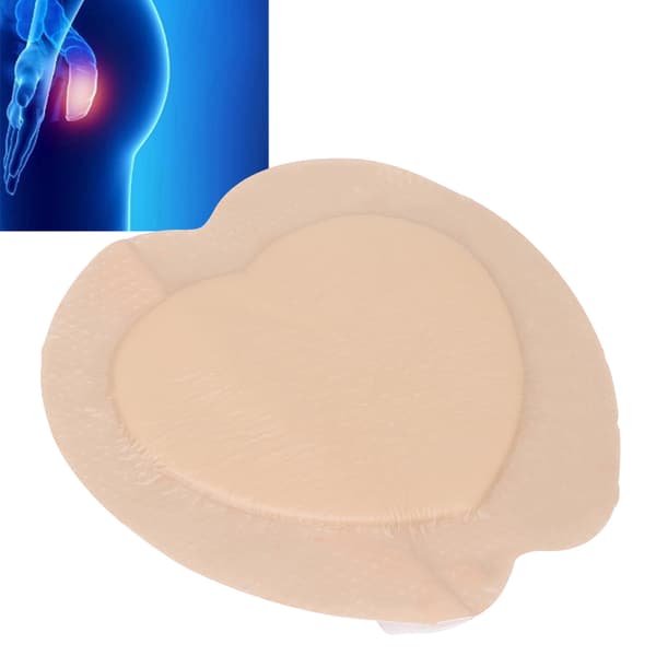 Gel Sacral Pad Meget Absorberende Polstring Silikone Klæbende Skum Sårforbinding Pad 18 X 18cm