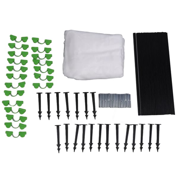 Polyeten Glasfiberbågar Set DIY Trädgårdstunnelram Radskyddsstöd