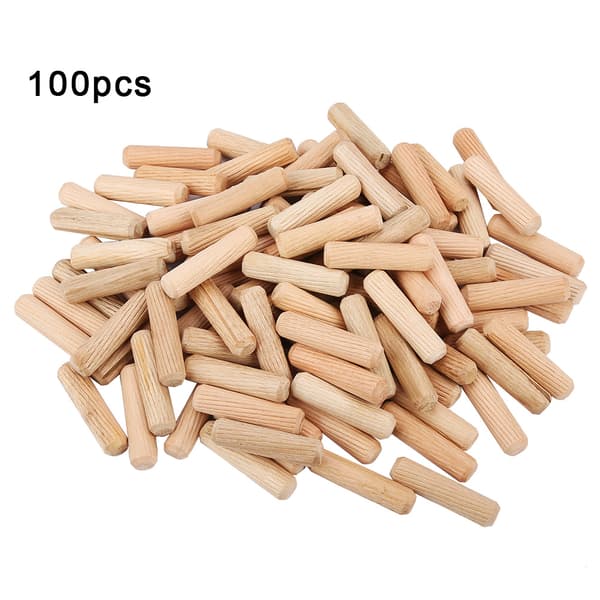 100 st träpluggar, tvärfibriga möbelpluggar för gör-det-själv, M10x40mm