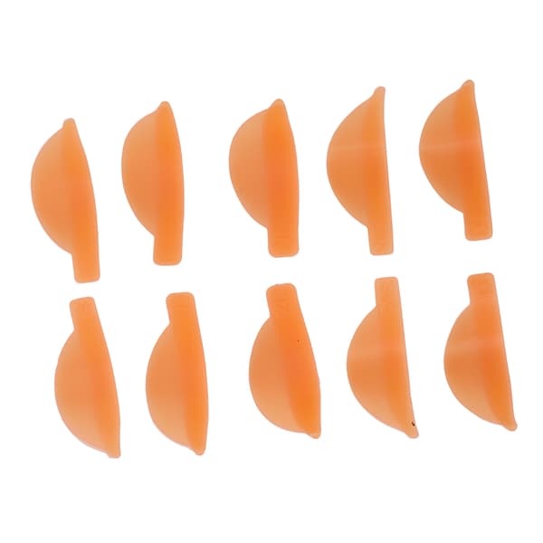 5 par vippepermanentpuder Genanvendelige bløde orange silikone øjenvippepermanentstænger til skønhedsmakeup