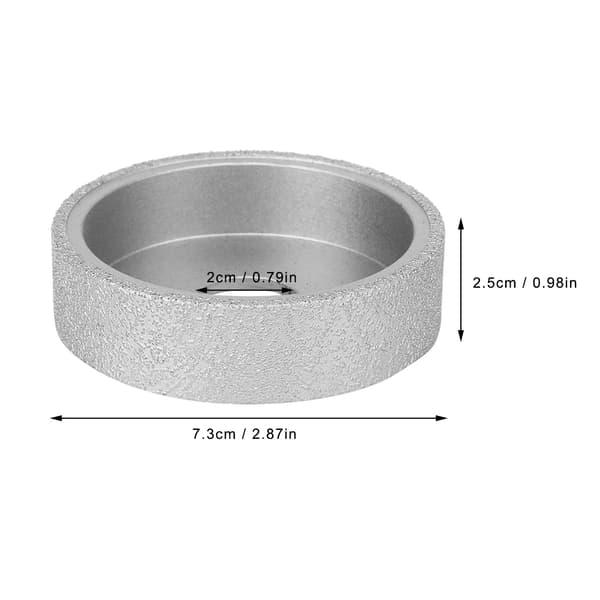 7,3 cm hårdlött diamantplanslipskiva för sten, marmor, keramik 2,5 cm