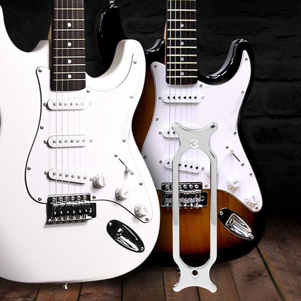 Sølv Single Coil Pickup Ring til Elguitar, Instrument Tilbehør Pickup Ramme