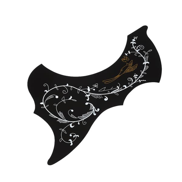 2-pak selvklæbende pickguard, reservedele til 41-tommer folkeguitar ridseplade (sort)
