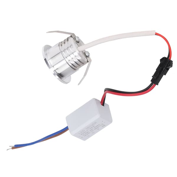 3W Mini COB LED Infälld Spotlight Silver, 3000K Varmvitt Ljus