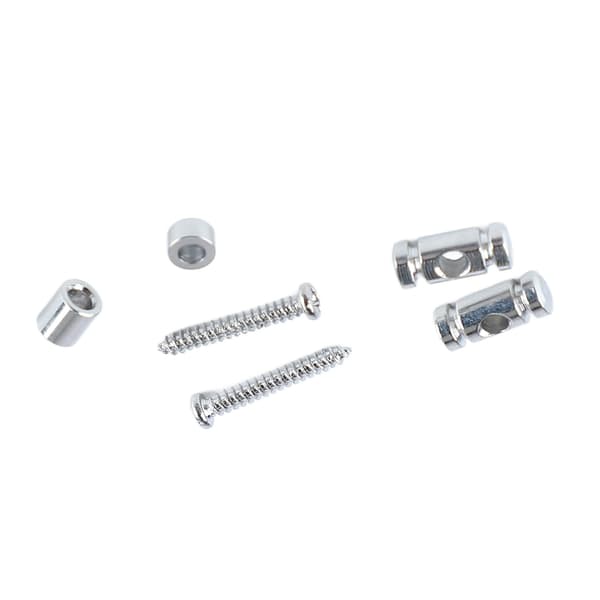 6x Metal Roller String Tree Guide Retainer til Elguitar, Sølv Streng Guide Erstatning