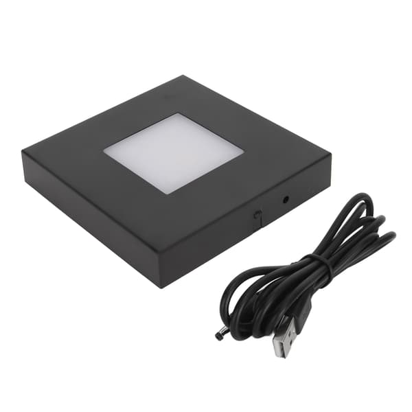 Farverig Lysbase Flere Tilstande Lysende LED Lampe Displayplade til 3D Krystal Glas Kunsthåndværk