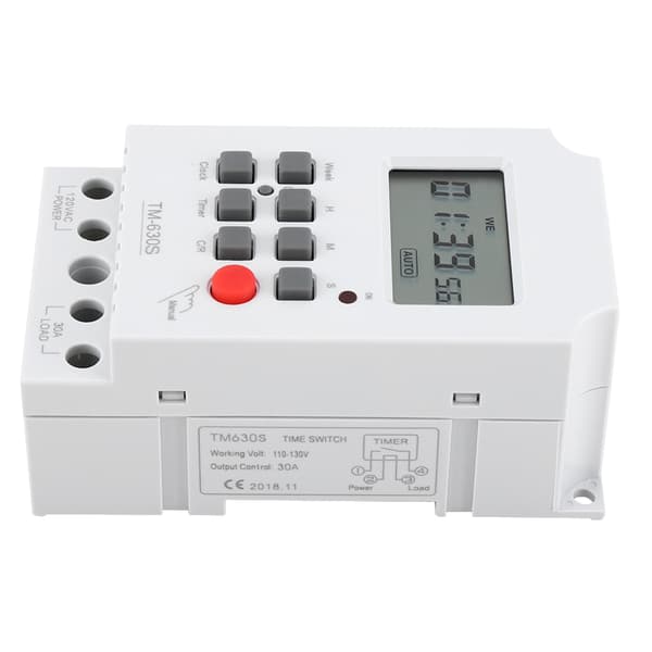 110V Digital Elektrisk Hållbar Programmerbar Smart Timerbrytare Kontroller