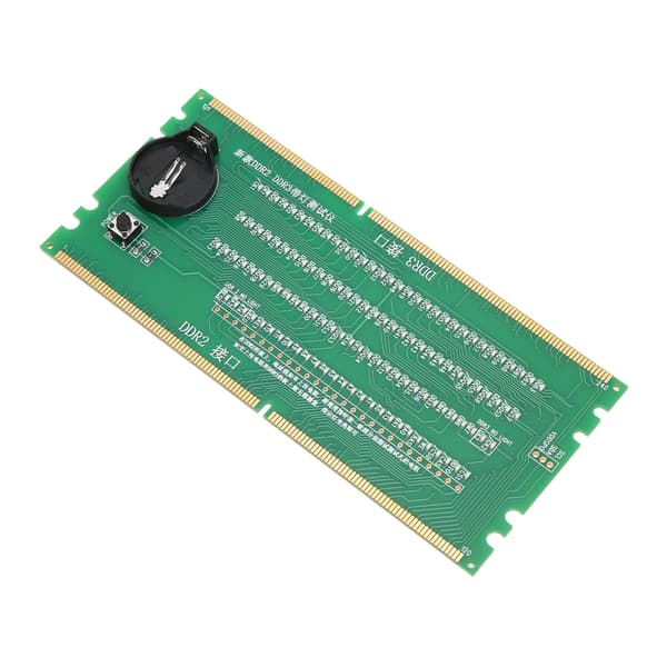 PC RAM Tester DDR2 DDR3 2-i-1 PCB Material Lysemitterende Dioder Desktop Bundkort Tester med LED