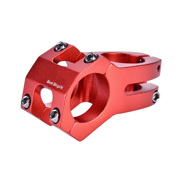 31,8 mm aluminiumslegering MTB-styr Solid frempind cykelkomponent 1 stk (rød)