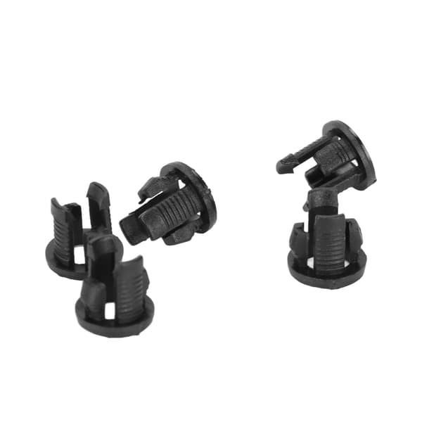 200-pak 5 mm sort plastik LED-holder klips panel fatning, diode base monteringsarmatur