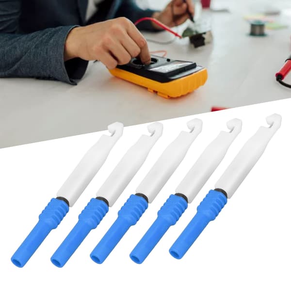 5 st multimeter piercing testprober 0,7 mm med hölje, blå tillbehörssats