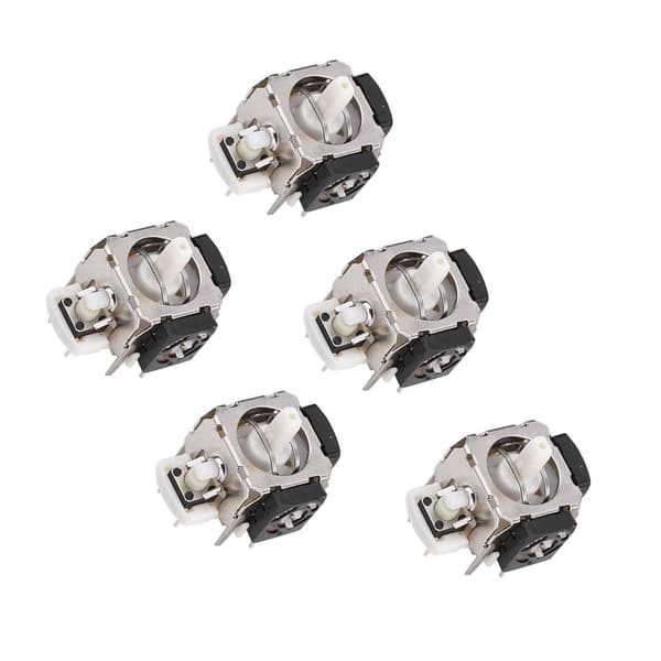 5 sæt ABS analog stick 3D joystick reparationsdele til Xbox 360 trådløs controller 2,6x2,4x2,1 cm