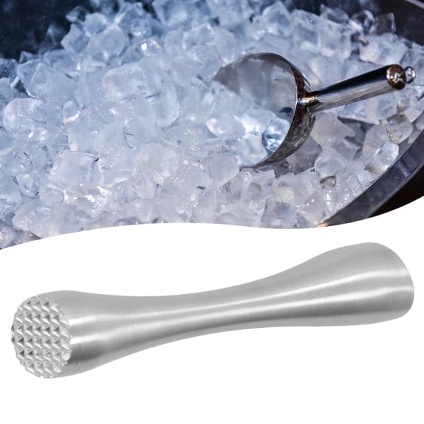 Cocktailmuddler i rustfrit stål, frugtmoser til bar, isknuser, DIY-drinkmuddler