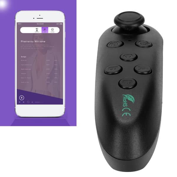 Bluetooth VR-liikeohjain Gamepad Android- ja iOS-tableteille, ABS-musta, VRPARK-Y1, 2xAAA, 1 kahva 1 käyttöopas