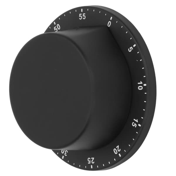 Magnetisk køkkentimer 304 rustfrit stål madlavningsur sort mekanisk stopur