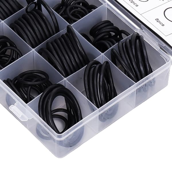 222 delar gummi O-ring packningssortiment för bil- och rörkopplingar
