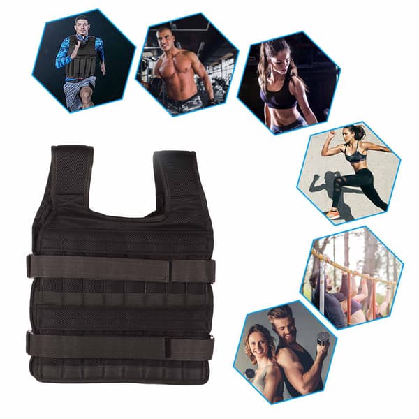 Ventilerad Mesh 15 kg Viktväst för Motståndsövningar & Konditionsträning Jacka