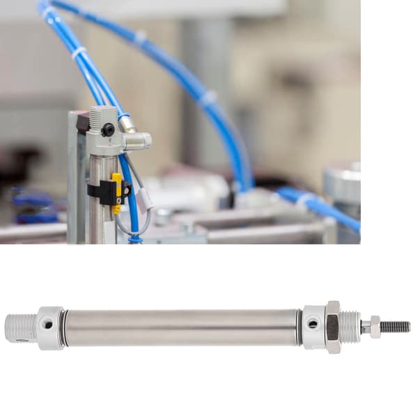 MA16 Mini Luftcylinder Dubbelverkande SS Pneumatisk Aktuator 150 mm Slaglängd