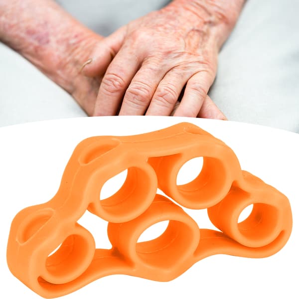 Bærbar Fingerstyrketræning Træningsring Modstandsløkke Håndgreb Styrker Orange