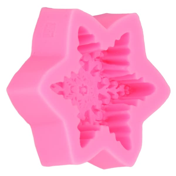 Fondantforme 3D Snefnug Premium Materiale Holdbar Nonstick Elastisk Udbredt Silikoneforme til Kage Chokolade Slik