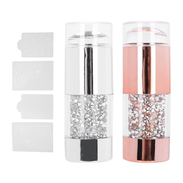 Neglekunststempler Professionel Silikone Dobbeltendet Negle Manicure Stempler Forsegling til Kvinder