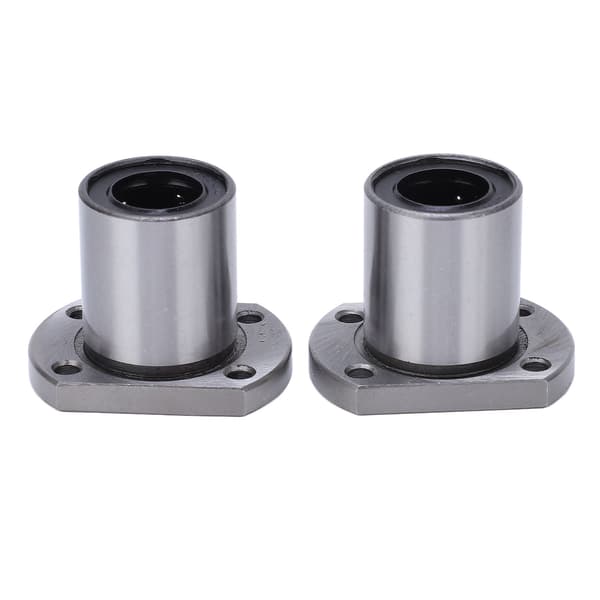 2PCS LMH16UU Oval Fläns Linjärt Kullager, 16mm ID, CNC Rörelseaxel