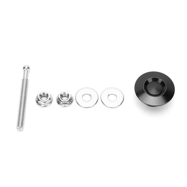 30 mm / 1,2 tommer Universal Bil Trykknap Quick Release Motorhjelm Låse Sort