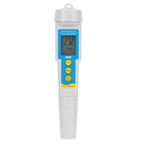 PH-986 3-i-1 Vandkvalitetstester PH/TDS/TEMP Pen, Bærbar Multifunktionsmåler