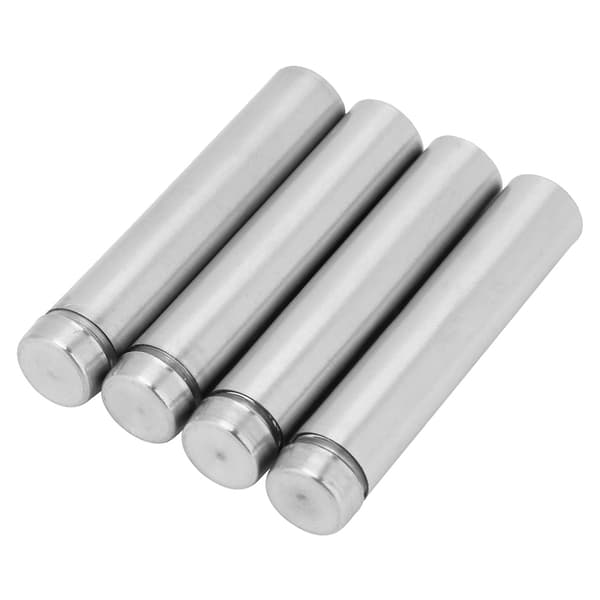 Skiltsholder i rustfrit stål til pigglas, 4-pak, 12x80mm