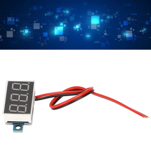 DC 4-40V Grön LED-display Digital Voltmeter Hög Noggrannhet Spänningstestare Infälld Montering DIY