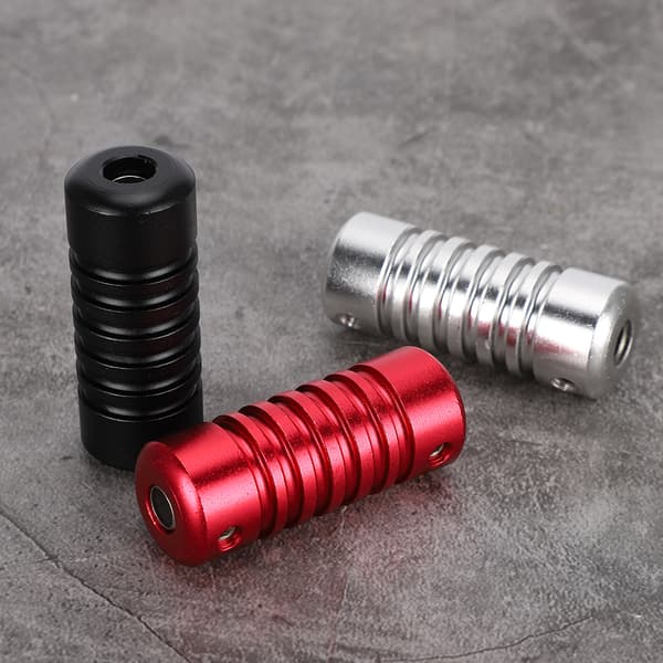22 mm tatoveringsmaskinegreb i aluminiumslegering (sort, rød, sølv)