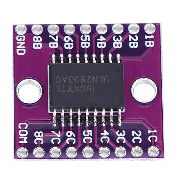 2 stk. ULN2803A Darlington Driver Board 50V Lilla Industriel Relæmodul
