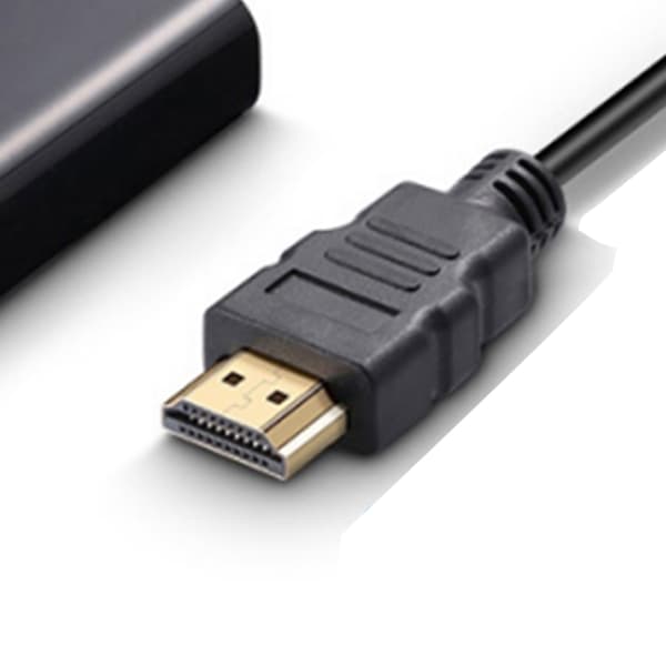 HDMI til VGA-adapter 1080P forgyldt konverter til bærbar computer, stationær computer, projektor