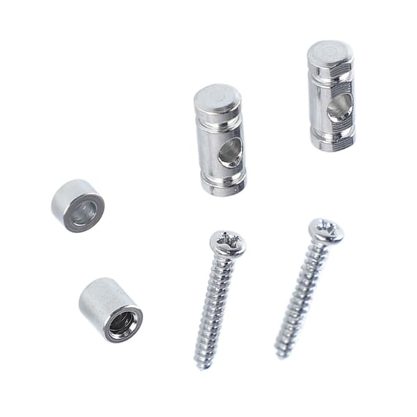 6x Metal Roller String Tree Guide Retainer til Elguitar, Sølv Streng Guide Erstatning