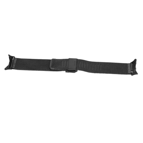 Magnetisk mesh-løkkebånd til Google Pixel Watch, justerbar rem i rustfrit stål, sort